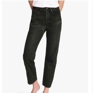 Rag & Bone  Maya High-rise Slim - Highland Slim Fit Ankle Black Jean